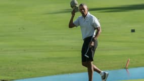 Barack Obama golfe à Hawaï en décembre 2016. 