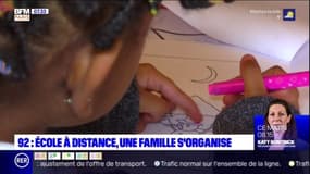 Hauts-de-Seine: école à distance, une famille s'organise