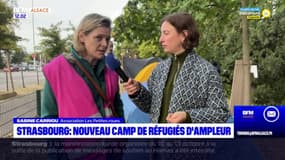 Strasbourg: plusieurs familles de réfugiés installées en face du palais universitaire