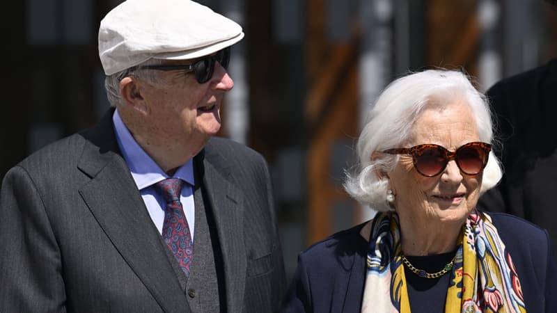 L'ancien roi de Belgique Albert et l'ancienne reine Paola, le 2 juin 2023.