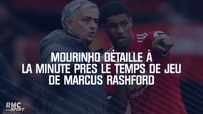 Mourinho défend son utilisation de Rashford en détaillant son temps de jeu à la minute près