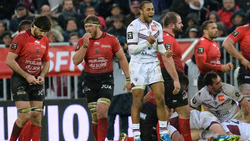 Les joueurs de Bègles-Bordeaux lors de leur victoire contre Toulon