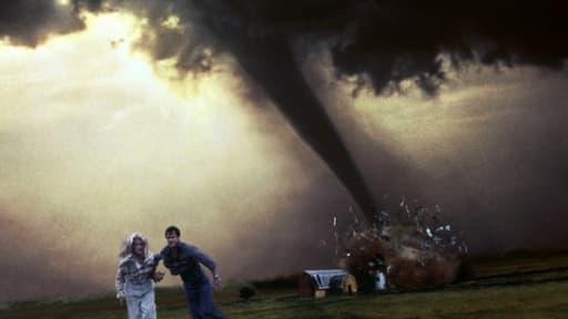 L'affiche du film Twister, de Jan de Bont, en 1996.