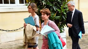 La magistrate Élisabeth Pelsez désignée déléguée interministérielle à l'Aide aux victimes arrive à l'Hôtel Matignon le 12 juillet 2017.