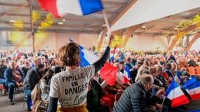 Un meeting de Jordan Bardella à Saint-Avold (Moselle), le 7 mai 2024.