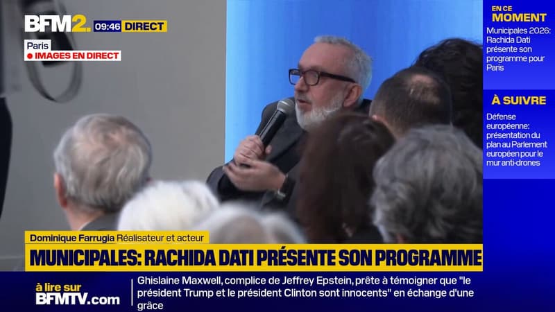 Paris: face au réalisateur Dominique Farrugia, Rachida Dati plaide pour de meilleurs aménagements pour les personnes handicapées