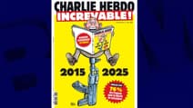La Une du numéro spécial de Charlie Hebdo à paraître le 7 janvier 2025, pour les dix ans de l'attentat qui a décimé la rédaction du journal satirique. 