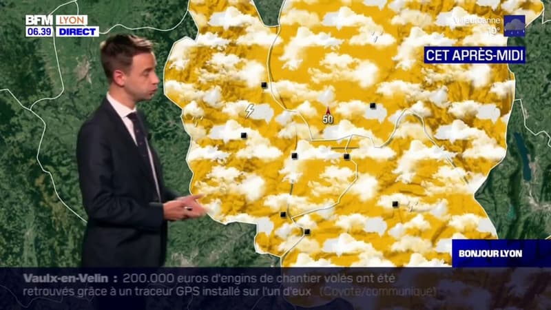 Météo Rhône: un temps nuageux et un risque d'orages ce vendredi, jusqu'à 16°C à Lyon (1/1)