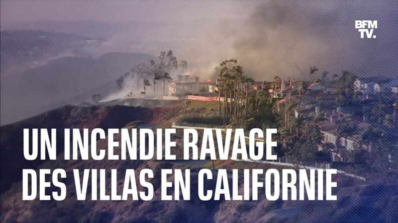 Un incendie ravage les villas d'un quartier huppé de Laguna Niguel en Californie