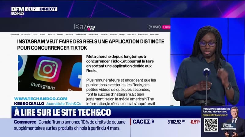 À lire sur le site Tech&Co : Instagram veut faire des Reels une application distincte pour concurrencer Tiktok, par Kesso Diallo - 27/02