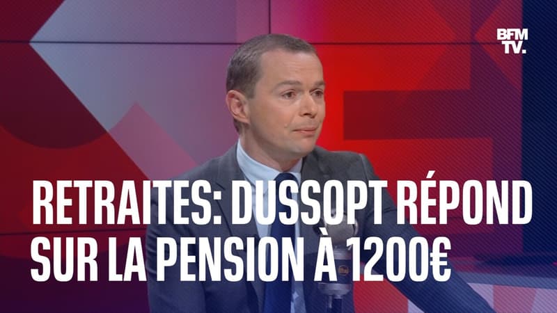 Réforme des retraites: Olivier Dussopt s'explique sur la pension minimum à 1200¬
