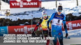 Poursuite (Hochfilzen) : Jacquelin explique comment il a déposé Johannes Boe pour finir deuxième