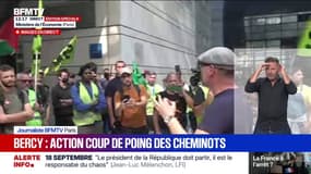 Grève du 18 septembre: une trentaine de cheminots sont entrés dans le ministère de l'Économie 