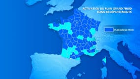 Le plan Grand froid est activé dans les trois quarts du pays.