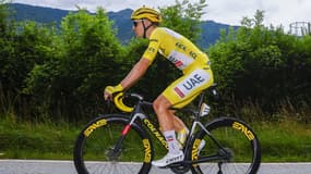 Tadej Pogacar lors de la 5e étape du Tour de France, le 3 juillet 2024