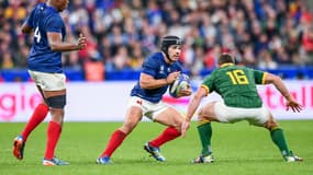 Antoine Dupont lors du quart de finale de la Coupe du monde entre la France et l'Afrique du Sud (29-28), le 15 octobre 2023