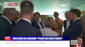 EN DIRECT - Emmanuel Macron en déplacement au poste de commandement du feu de Landiras, à la rencontre des maires dont les villages ont été évacués