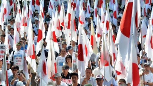 Des manifestations hostiles à la Chine ont eu lieu au Japon.