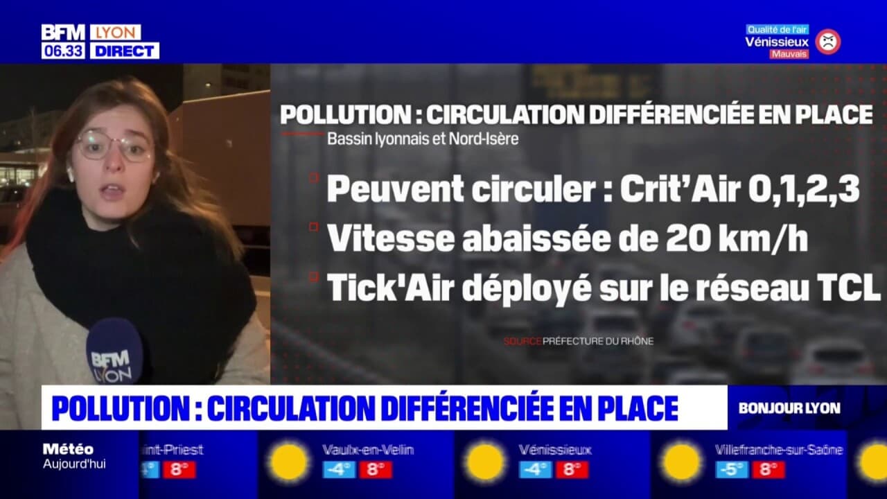 La Circulation Différenciée Mise En Place à Lyon En Raison De La ...