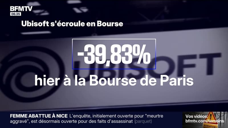 Le géant français Ubisoft s'effondre en bourse et suspend le développement de six jeux vidéos