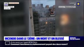 Un incendie dans le 13e arrondissement de Paris a fait un mort et un blessé