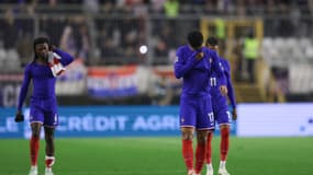 William Saliba, Eduardo Camavinga et Michael Ollise, après la rencontre contre le Croatie le 20 mars 2025