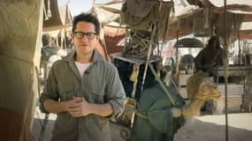 Le réalisateur J. J. Abrams, sur le tournage de "Star Wars 7".