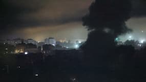Les images d'une frappe israélienne sur Beyrouth, dans la nuit du 22 au 23 novembre 2024