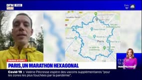 Paris Story: il retrace la carte de France en courant dans les rues de Paris