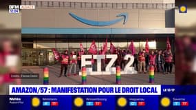 Moselle: une manifestation des salariés d'Amazon pour le droit local