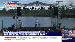 À l'université d'été de La France insoumise, Jean-Luc Mélenchon défend "la planification" 