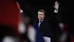 Emmanuel Macron, le soir de sa victoire à la présidentielle.