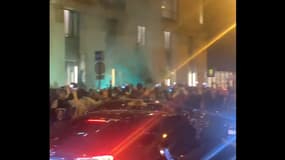 Des supporters du Maccabi Haïfa à Paris