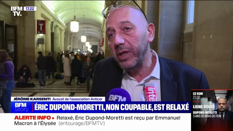 Relaxe d'Éric Dupond-Moretti: C'est un désaveu pour la démocratie et pour l'esprit de justice