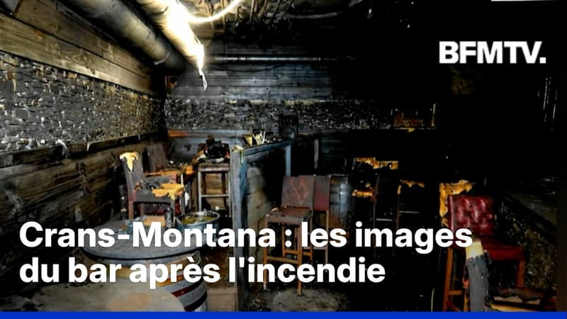 Crans-Montana: les images du bar Le Constellation après l'incendie (document BFMTV)