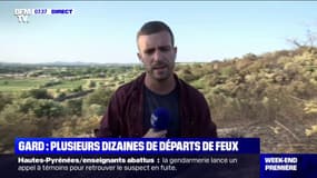 Gard: le "méga feu" fixé hier soir, les pompiers toujours sur le front