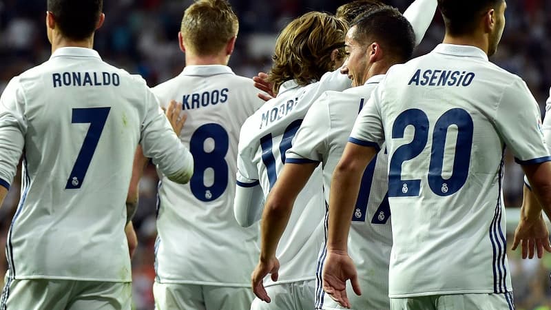 Les joueurs du Real Madrid