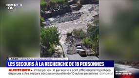 Intempéries: "On n'a plus d'eau, plus d'électricité, on n'a plus rien ", raconte cet habitant de la commune sinistrée de Breil-sur-Roya