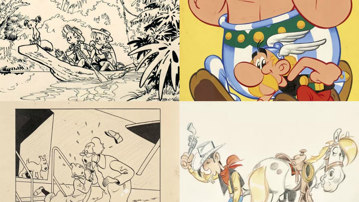 Des planches de BD proposées à la vente chez Artcurial Des planches de BD proposées à la vente chez Artcurial