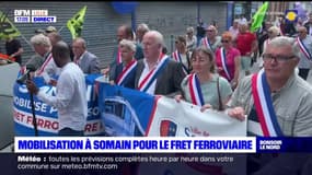 Nord: mobilisation à Somain pour le fret ferroviaire