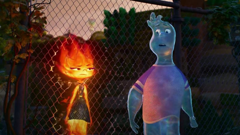 Flam et Flack dans la bande-annonce du prochain Pixar "Élémentaire", qui sortira le 21 juin 2023.