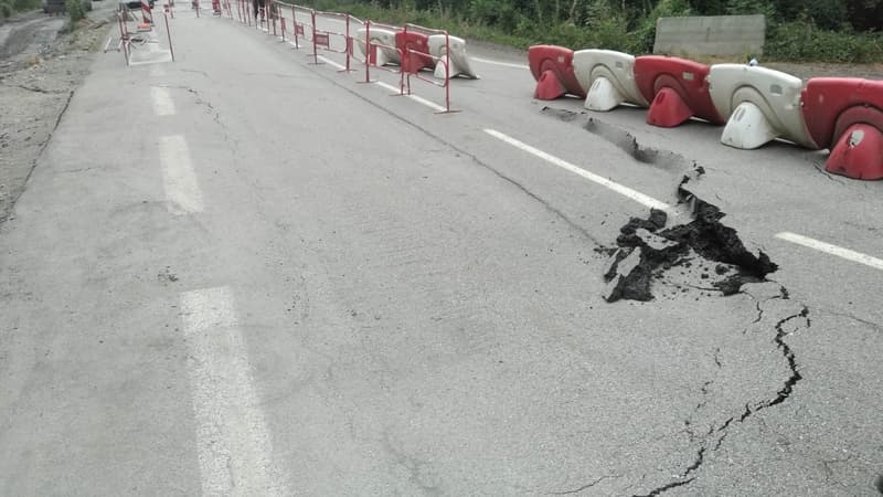 Dégâts sur la RD 1091 