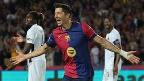 Robert Lewandowski lors de Barça-Young Boys le 1er octobre 2024