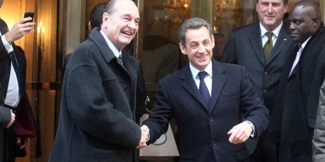 Jacques Chirac et Nicolas Sarkozy