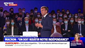 Emmanuel Macron: "Quand les inégalités augmentent, qu'on ne voit plus les perspectives, on a un doute démocratique qui s'installe"