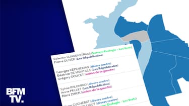 Infographie sur le second tour des élections municipales à Lyon.