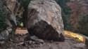 Plus de peur que de mal: un énorme rocher tombe sur une route en Corse