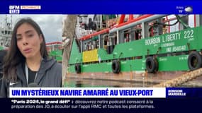 Marseille: un mystérieux navire amarré au Vieux-Port depuis plusieurs jours