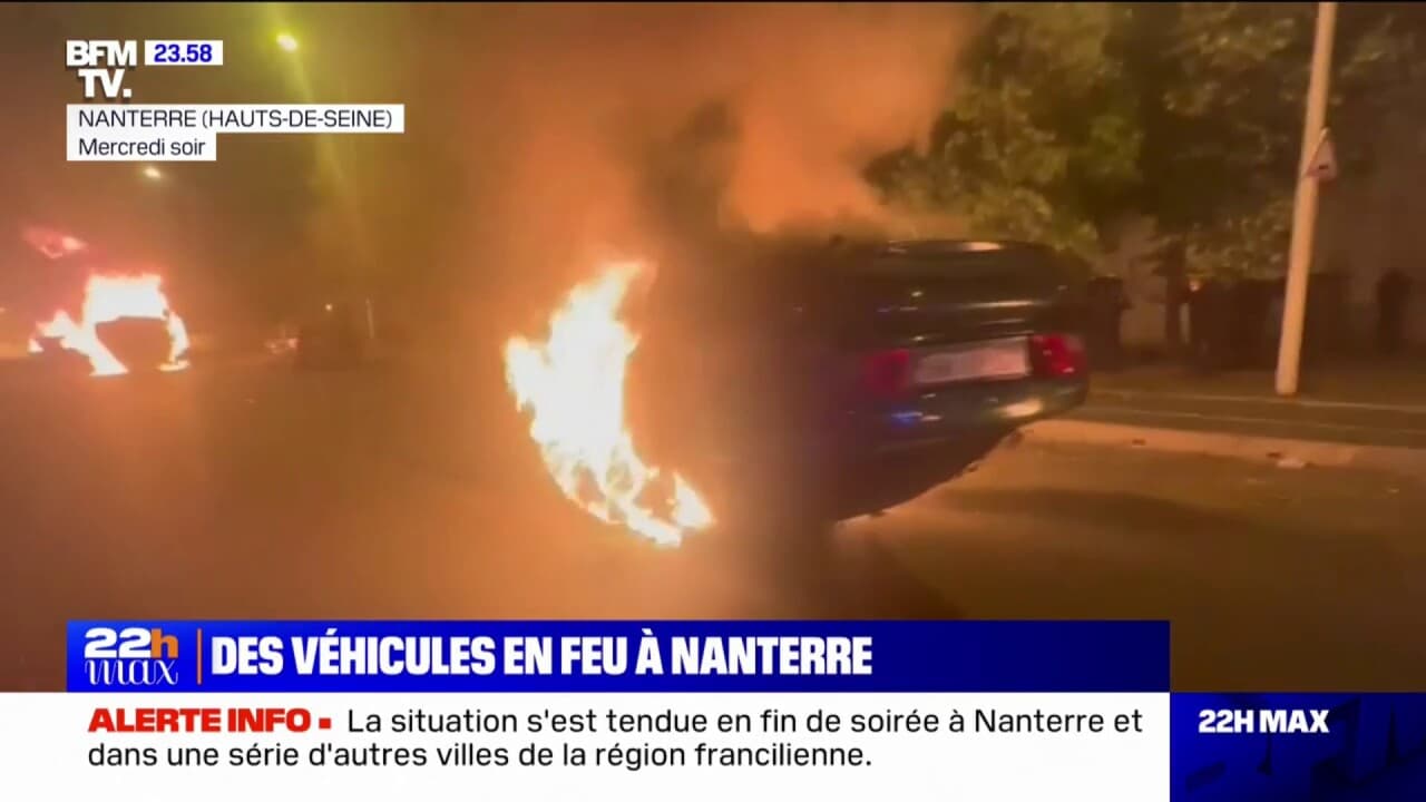 Mort de nahel: des véhicules incendiés à nanterre