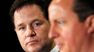 Nick Clegg, aux côtés de David Cameron